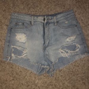 Denim shorts